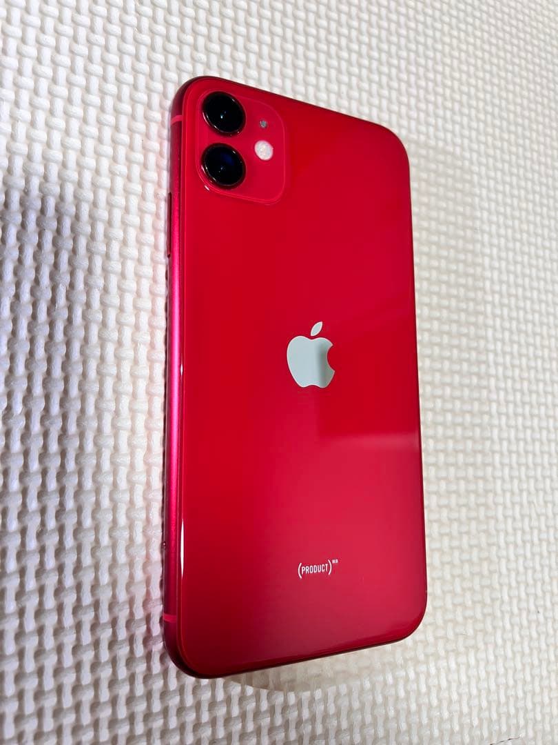 美品 Apple iPhone 11 本体 64G レッド Softbank