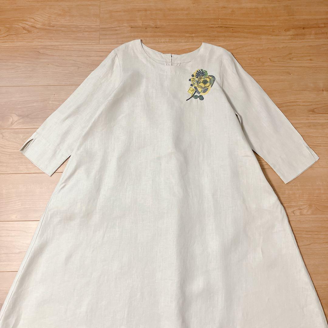 群言堂 根々　リネンワンピース 石見銀山生活文化研究所