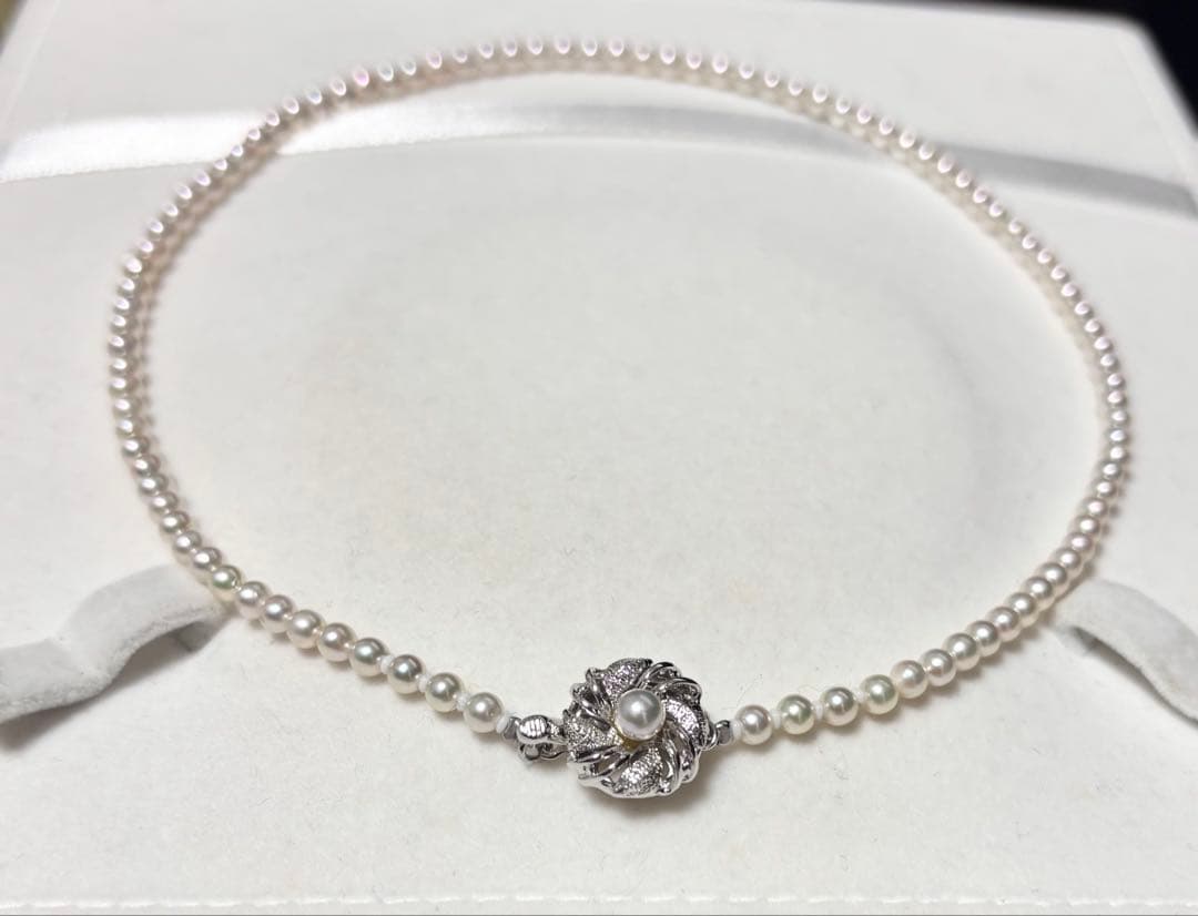 処分価格！①照り最強オーロラ彩凛レベル3.5-4.0mm アコヤ真珠ベビーパール