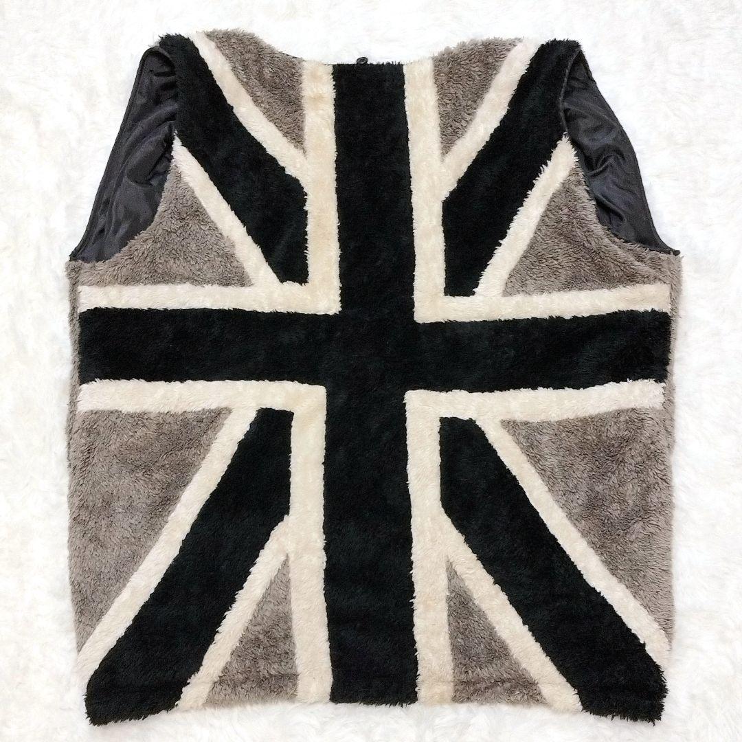 フレッドペリー ユニオンジャック ボアライナー 刺繍ロゴ モッズコート XL