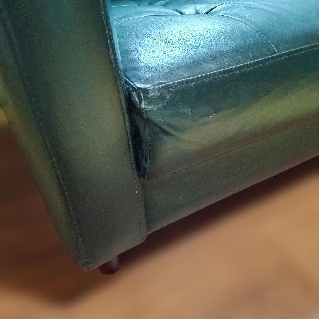 モダン ブラック ソファ 2人掛け 送料無料　匿名発送