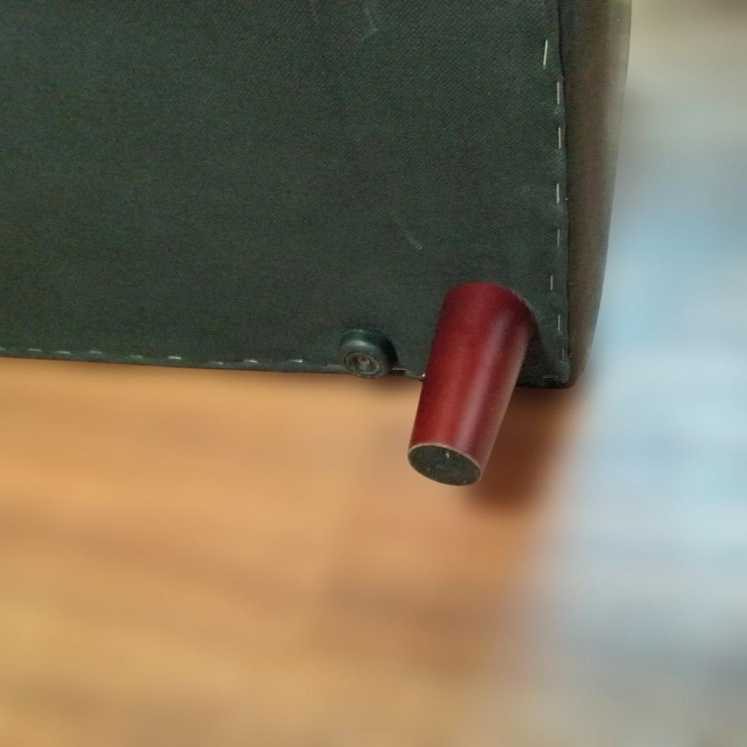 モダン ブラック ソファ 2人掛け 送料無料　匿名発送