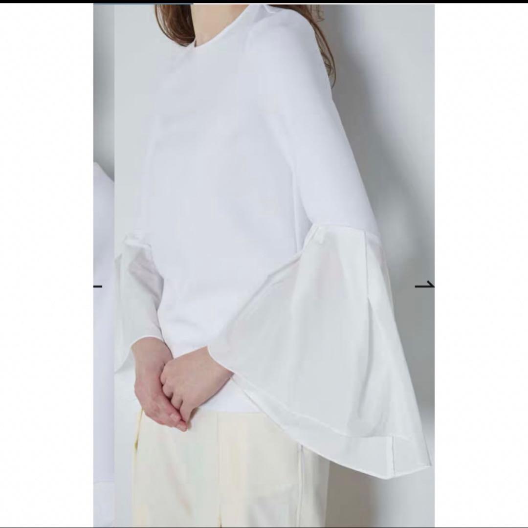 ルフィル le phil タフタコンビカットソー　白　近藤千尋