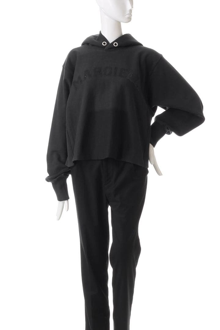 Maison Margiela ロゴパーカー　ブラック　S