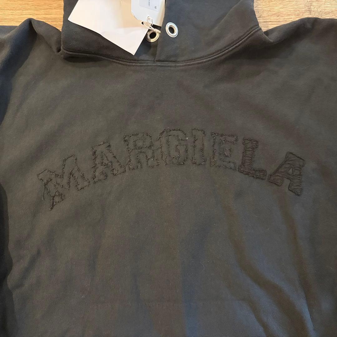 Maison Margiela ロゴパーカー　ブラック　S