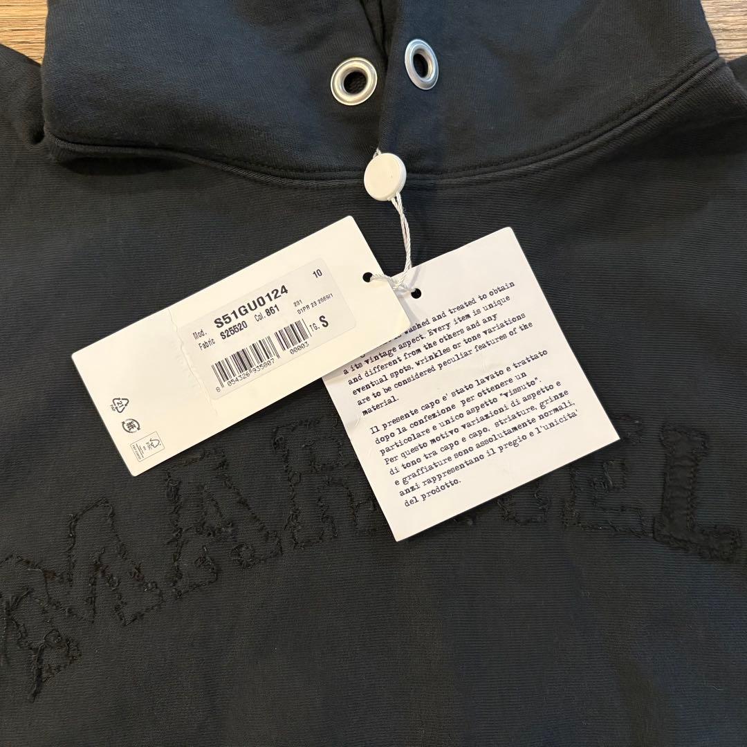Maison Margiela ロゴパーカー　ブラック　S