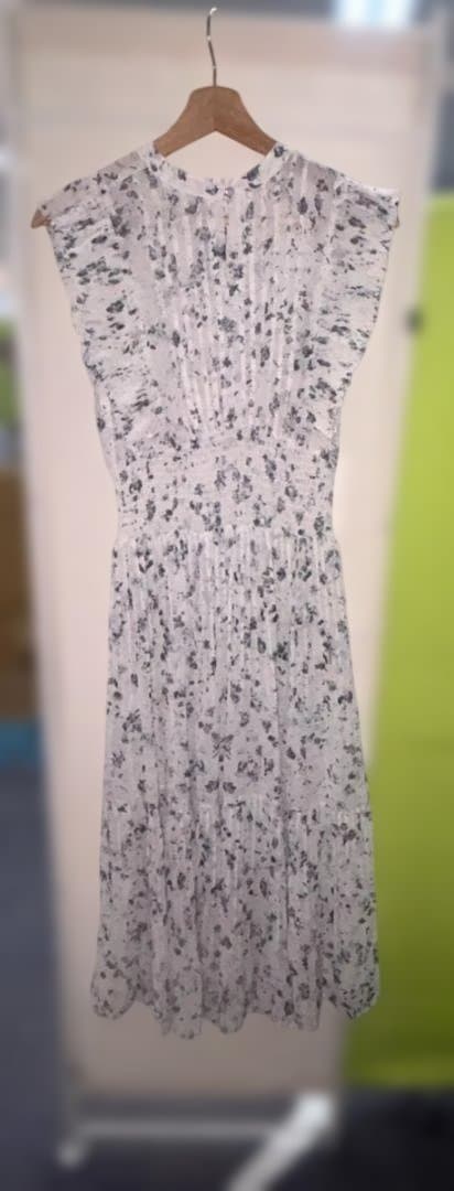 未使用品　スナイデル　フリルワンピースブルー サイズ2(M,L相当)