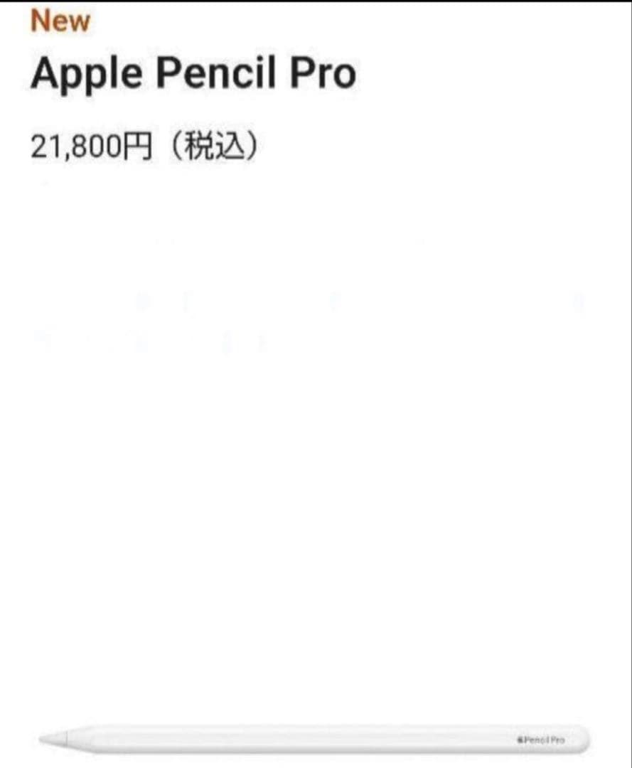 【純正・箱付き】Apple Pencil Pro