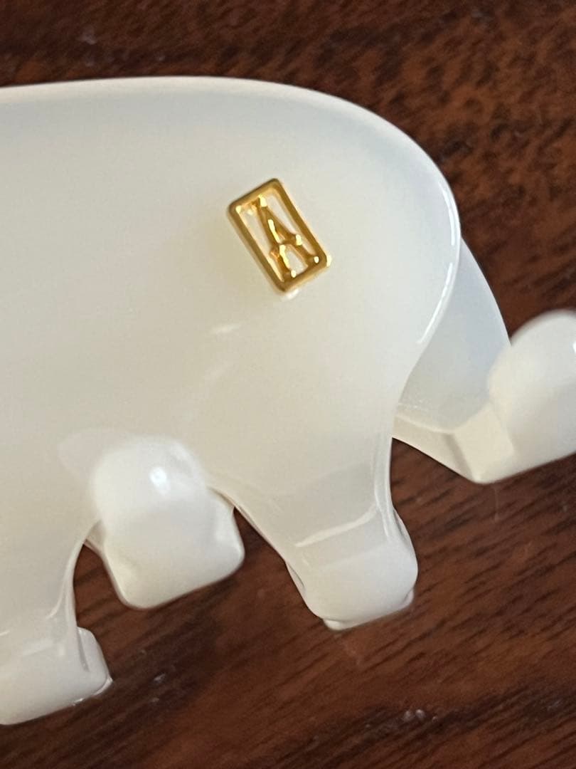 アレクサンドルドゥパリ♡2024未使用リボン付き乳白色ヘアクリップ