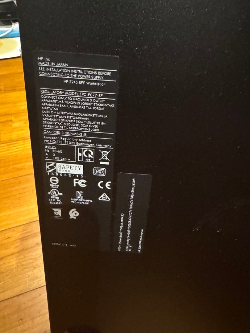 Windowsデスクトップ HP Z240 SFF Workstation