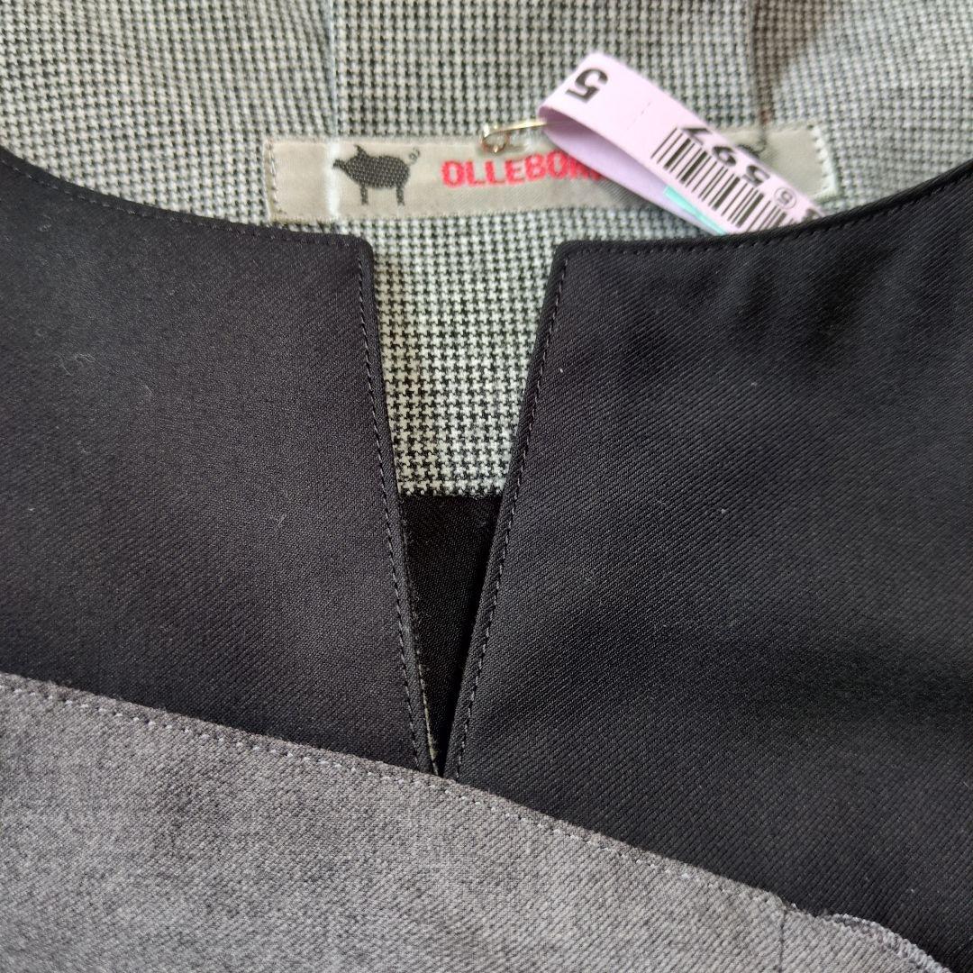 アルベロベロ♥️ぶたさんアートプリント五分袖チュニック グレー・ブラック