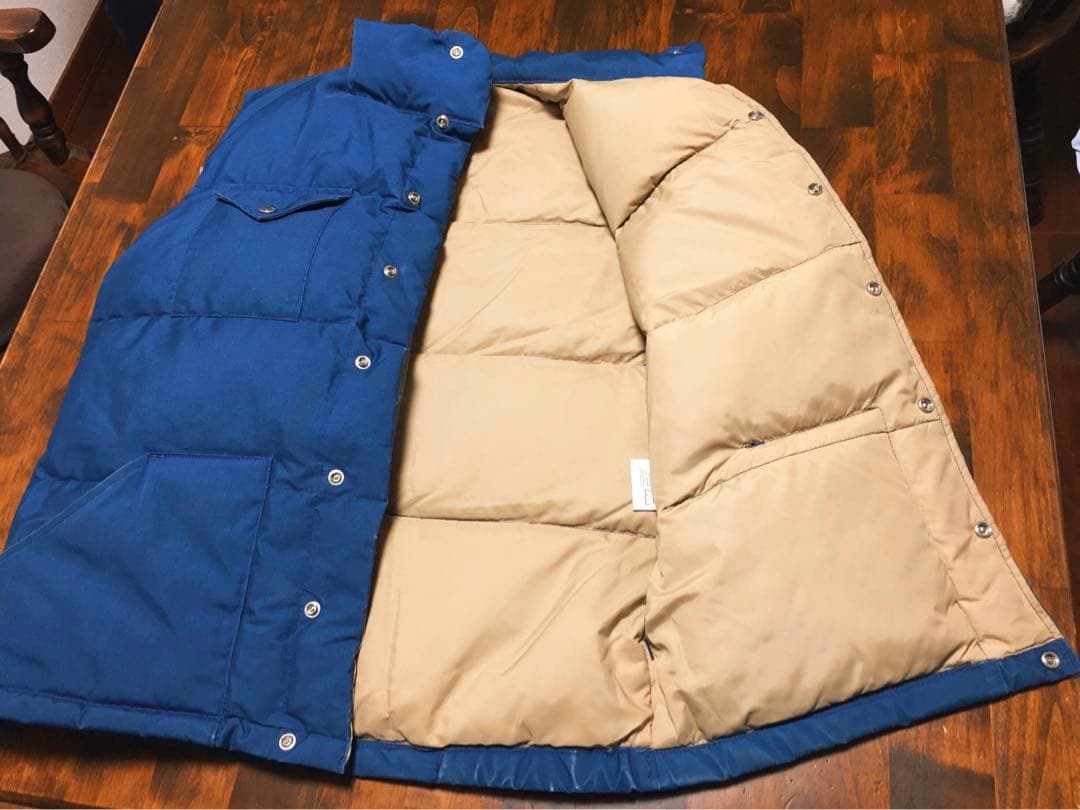 80S　NORTH FACE　茶タグ　ダウンベスト　USA製　ヴィンテージ　美品