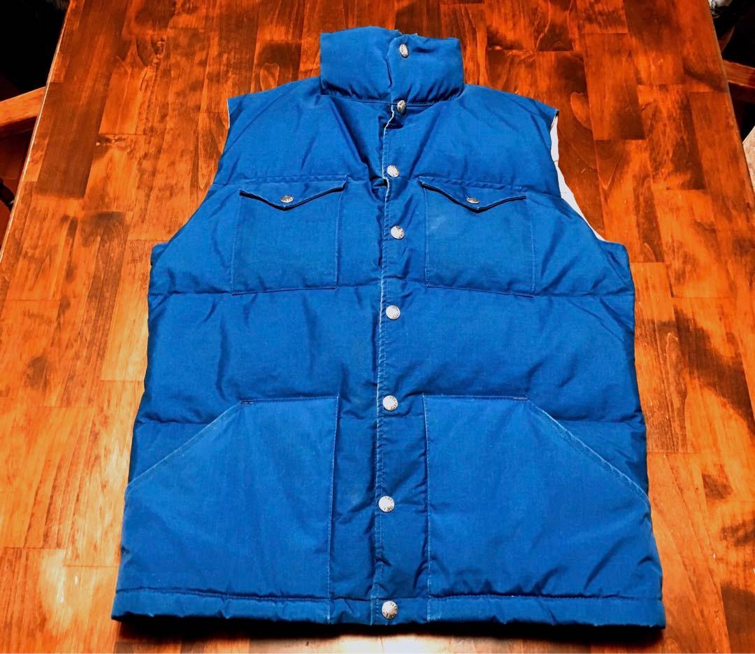80S　NORTH FACE　茶タグ　ダウンベスト　USA製　ヴィンテージ　美品