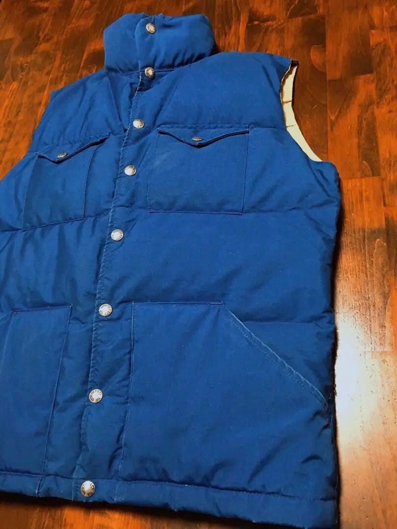 80S　NORTH FACE　茶タグ　ダウンベスト　USA製　ヴィンテージ　美品