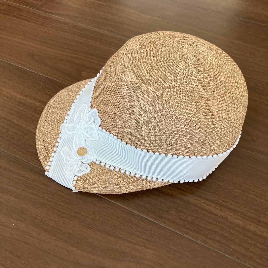 Athena New York IVORY フラワーレースキャップ