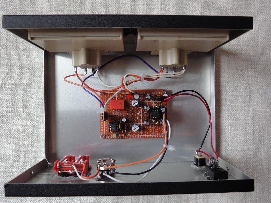 自作ステレオVUメーター202号機（TEACワイドタイプ大型）