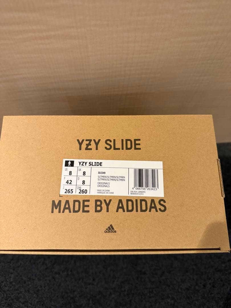 adidas YEEZY Slide Slate Marine 26.5 箱有