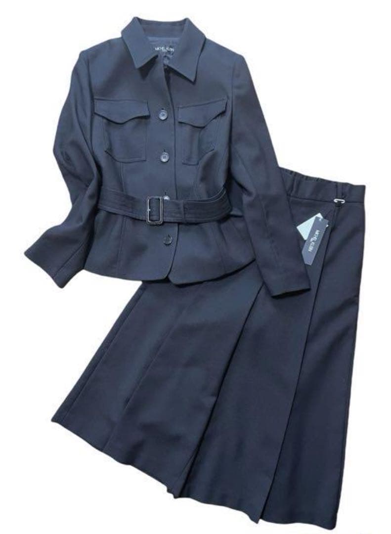 ミッシェルクラン　ダブルクロスサファリジャケット、キュロット セットアップ