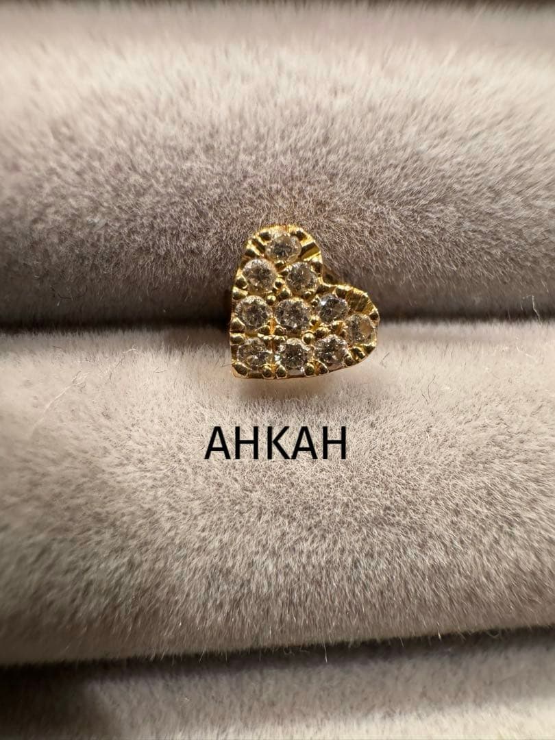 k*＊様 AHKAH アーカー ハートパヴェ 　【片耳】 ピアス