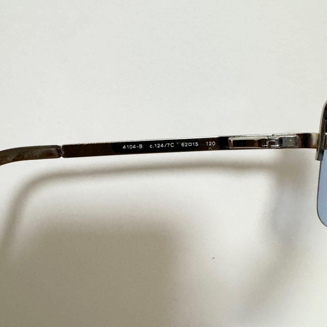 シャネル サングラス リムレス ラインストーン ココマーク シルバー ブルー