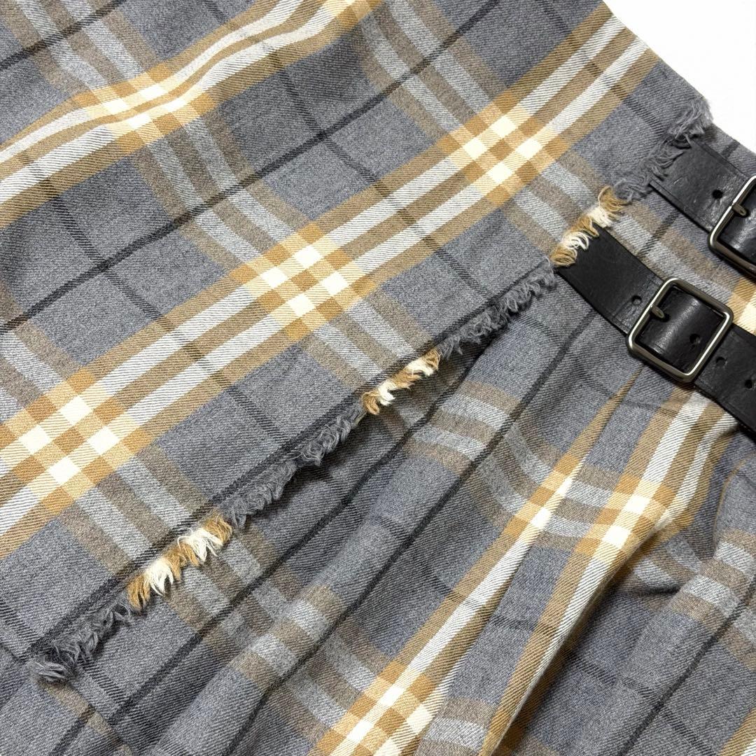 近代モデル BURBERRY LONDON バーバリー キルトスカート ミニスカ