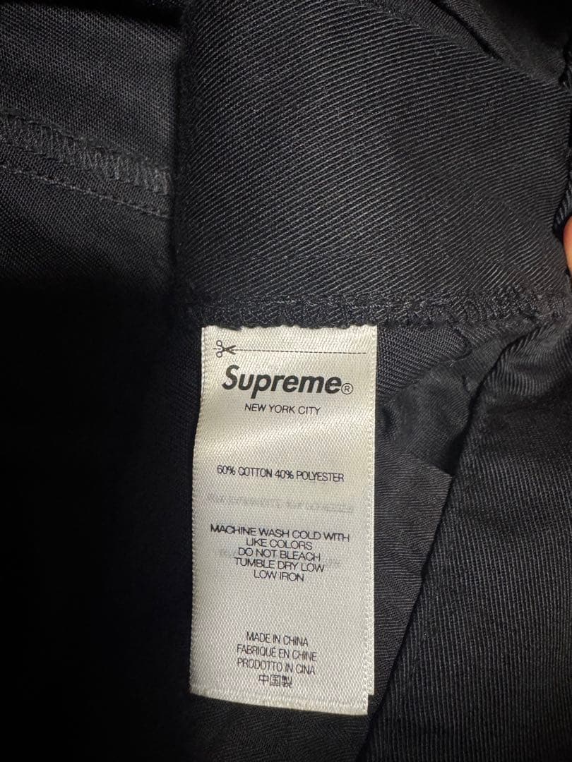 Supreme ワークパンツ 30 ブラック