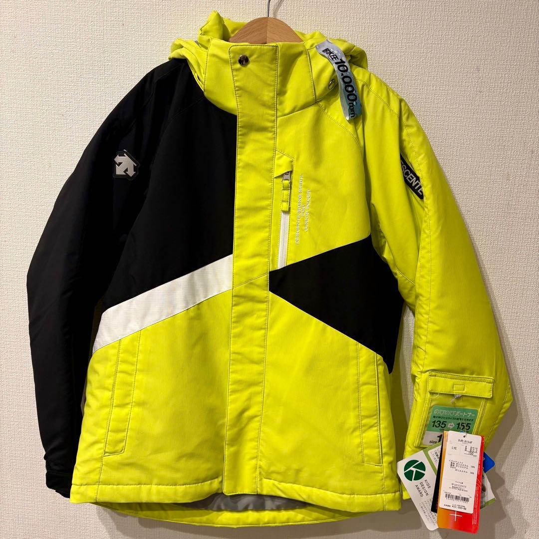 タグ付き未使用品⭐︎DESCENT⭐︎150 スキーウェア　ジャケットのみ　黄色　黒