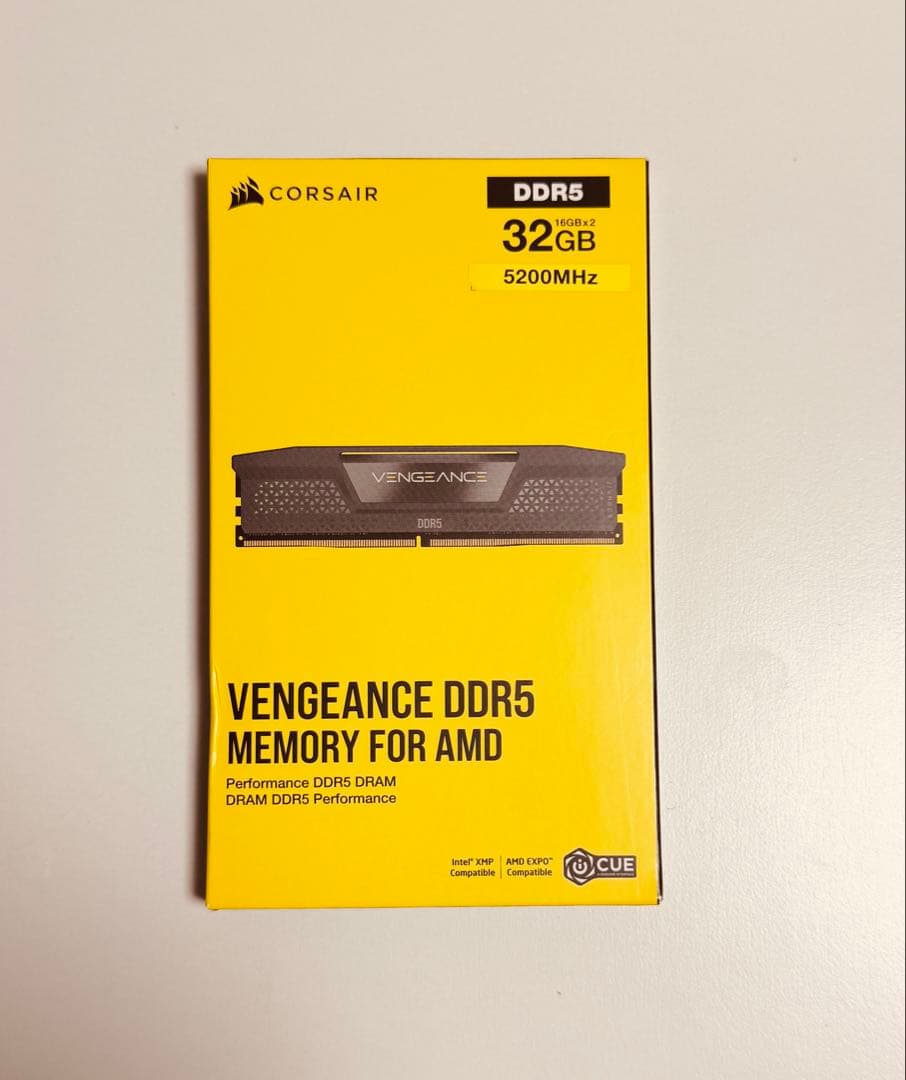 CORSAIR DDR5 VENGEANCE 32GB 16GB×2枚5200M