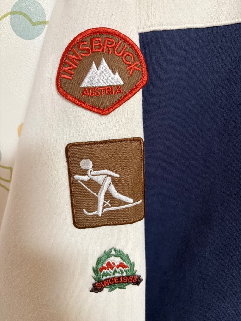 The North Face A5 フルジップ スウェット 裏起毛 ワッペン