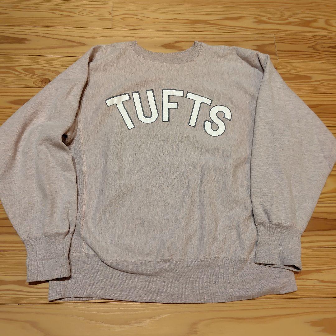 【美品】希少 ピンク霜降り 80s XL USA製 リバースウィーブ