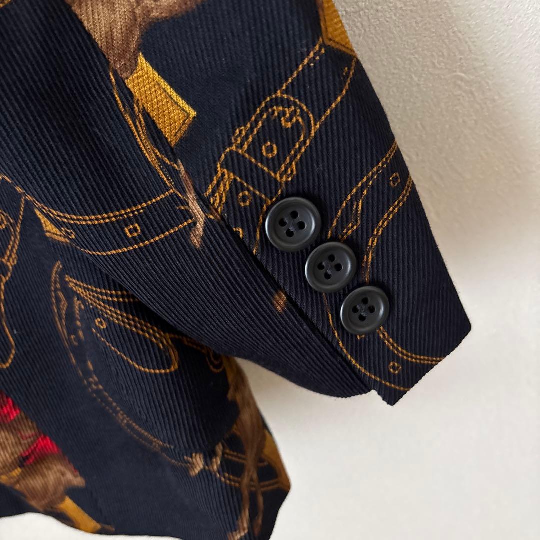 HERNO ヘルノ　ネイビー　馬　ホース　ジャケット　42