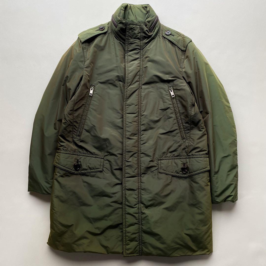 【絹玉虫/未使用級】バーバリーロンドン ダウンコート M ノバチェック