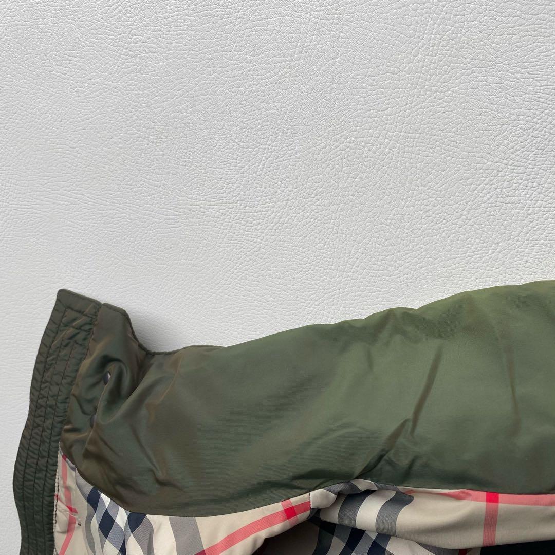 【絹玉虫/未使用級】バーバリーロンドン ダウンコート M ノバチェック