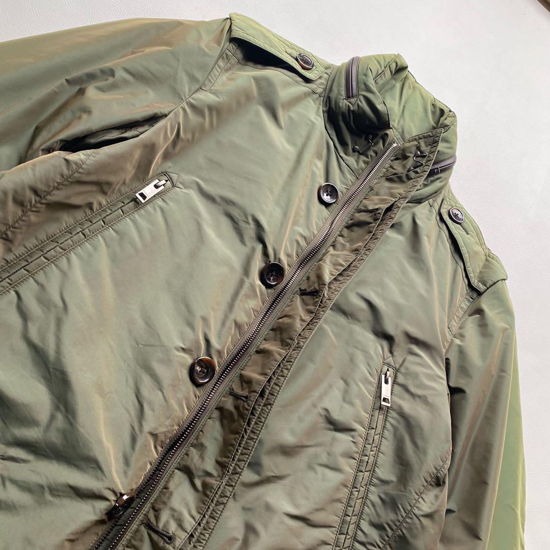 【絹玉虫/未使用級】バーバリーロンドン ダウンコート M ノバチェック