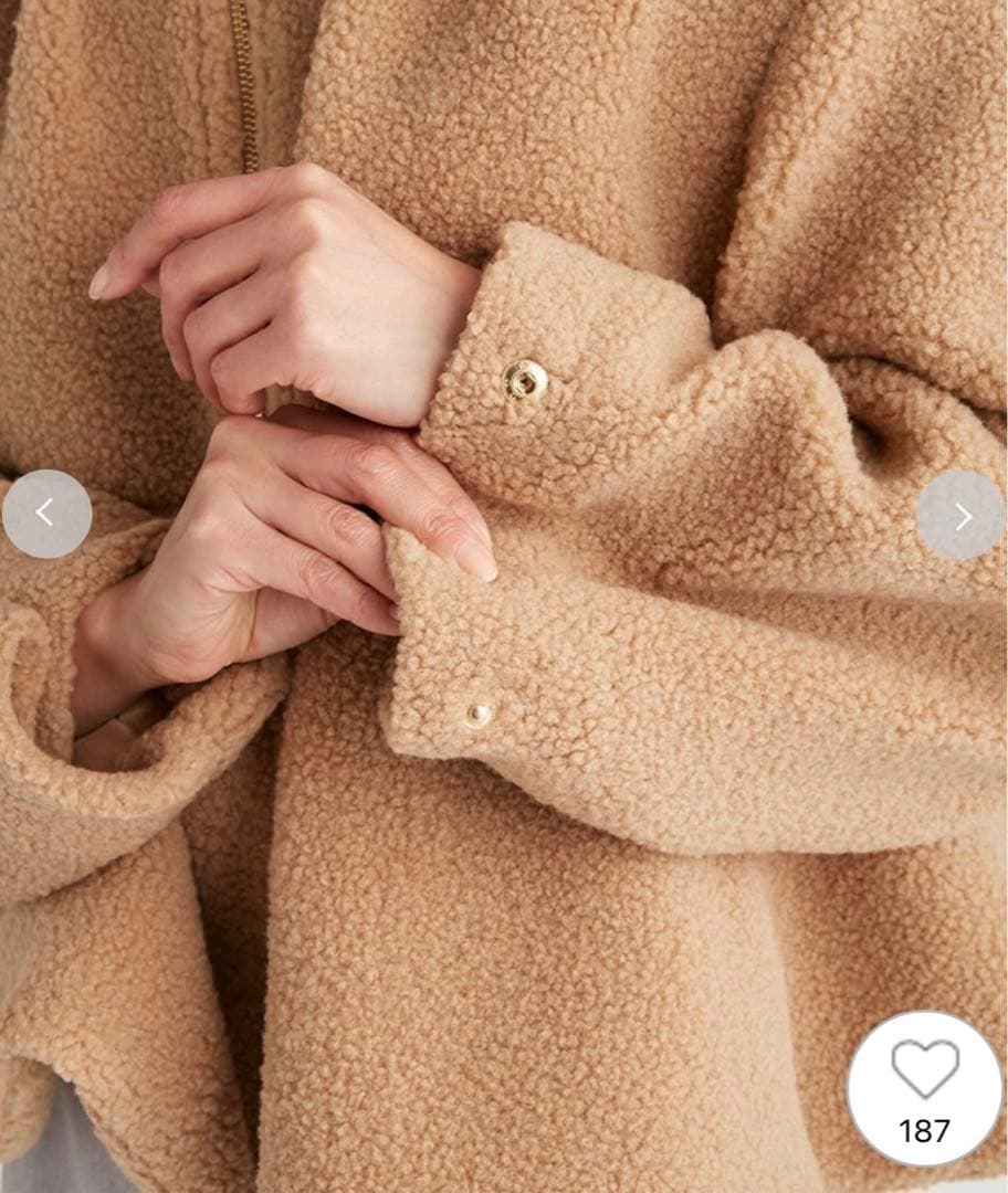 【未使用】セルフォード ボアペプラムジャケット