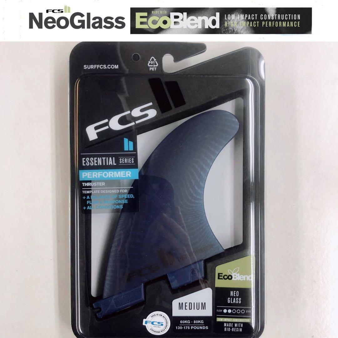 FCS2 FCS パフォーマー ネオグラス fin M ブルー トライフィン 青