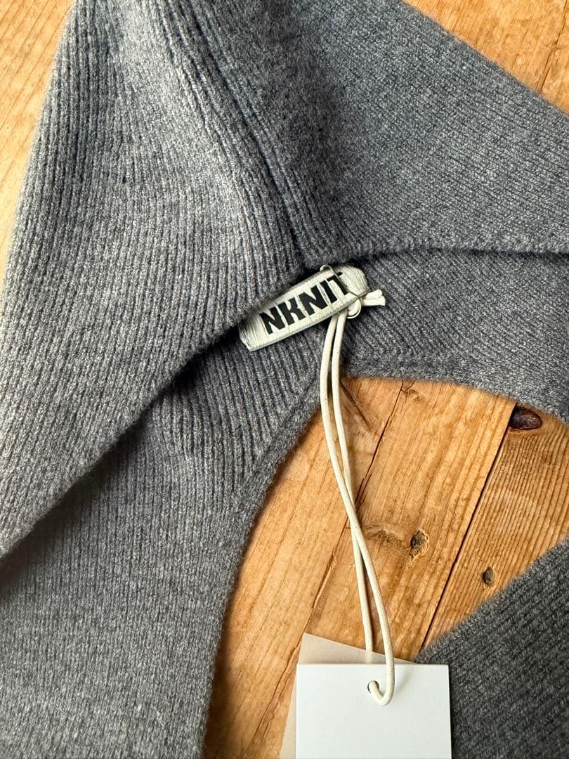 NKNIT マフラーキャップ バラクラバ フード　グレー