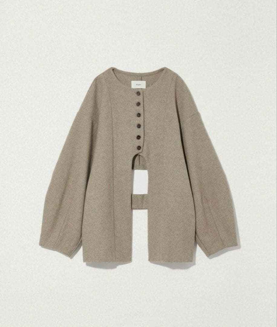 m*o様 Eaphi CURVE CUT LINE JACKET 【brown】