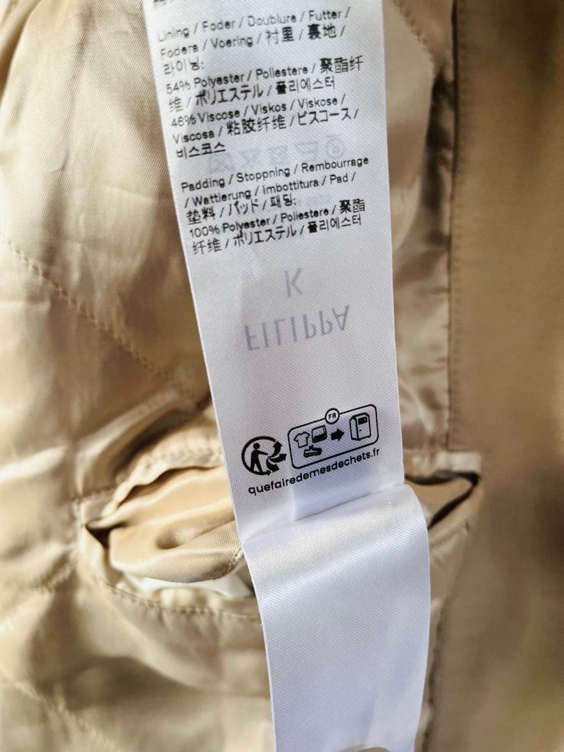 未使用 13万 FILIPPA K ジャケット コート 2025 ベージュ 34