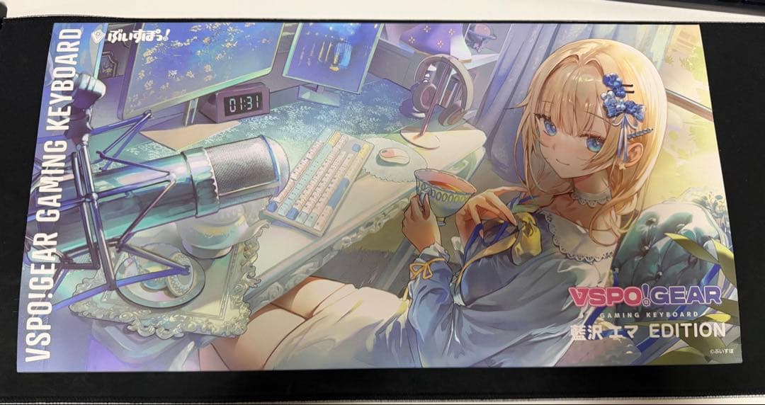 VSPO!GEAR Gaming Keyboard 藍沢エマEdition