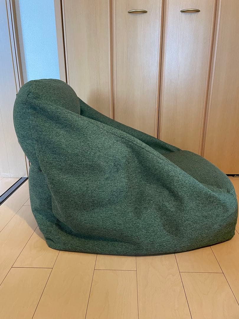 無印　空気でできたソファ　グリーン　イエロー2個セット