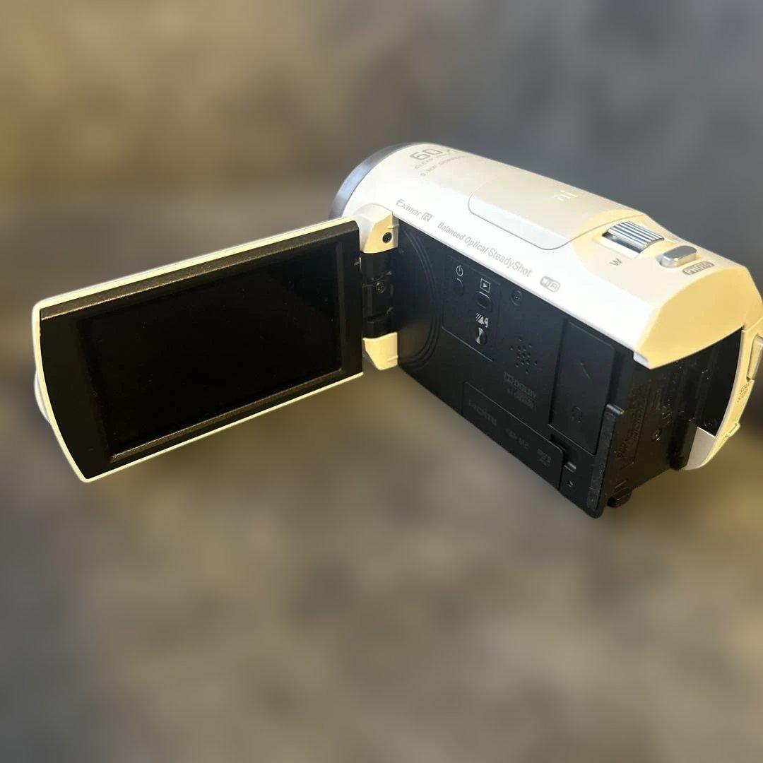 【美品】SONY ビデオカメラ HDR-CX680 ホワイト