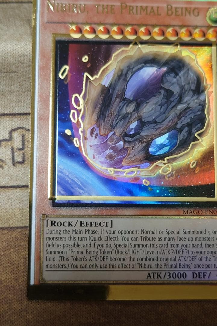 原始生命態ニビル 英語版 エラーカード 加工ズレ