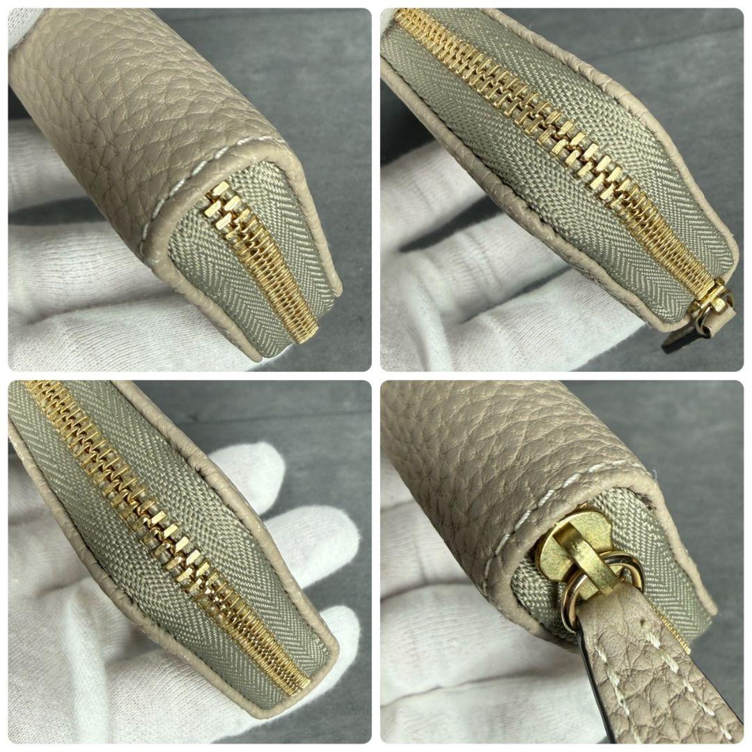 【未使用級】BONAVENTURA ラウンドジップ ケース キーリング付き