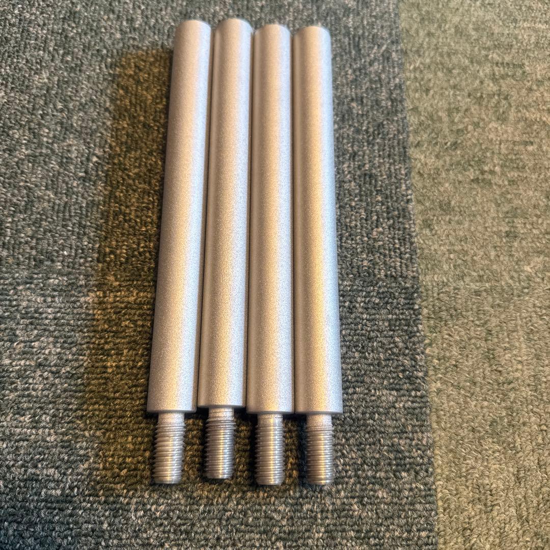 クアドラスパイアーアルミ製ネジ付きポール4本セット