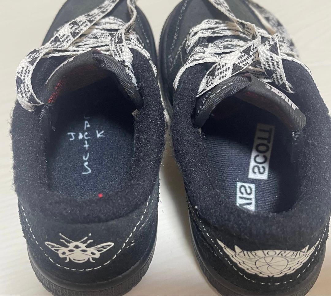 ナイキ トラヴィススコット エアジョーダン1 ロー (TD) ブラックファントム