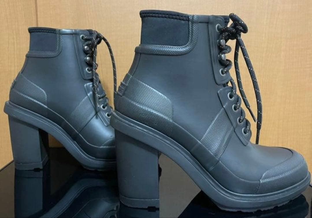 HUNTER ハンター ヒール付 レインブーツ