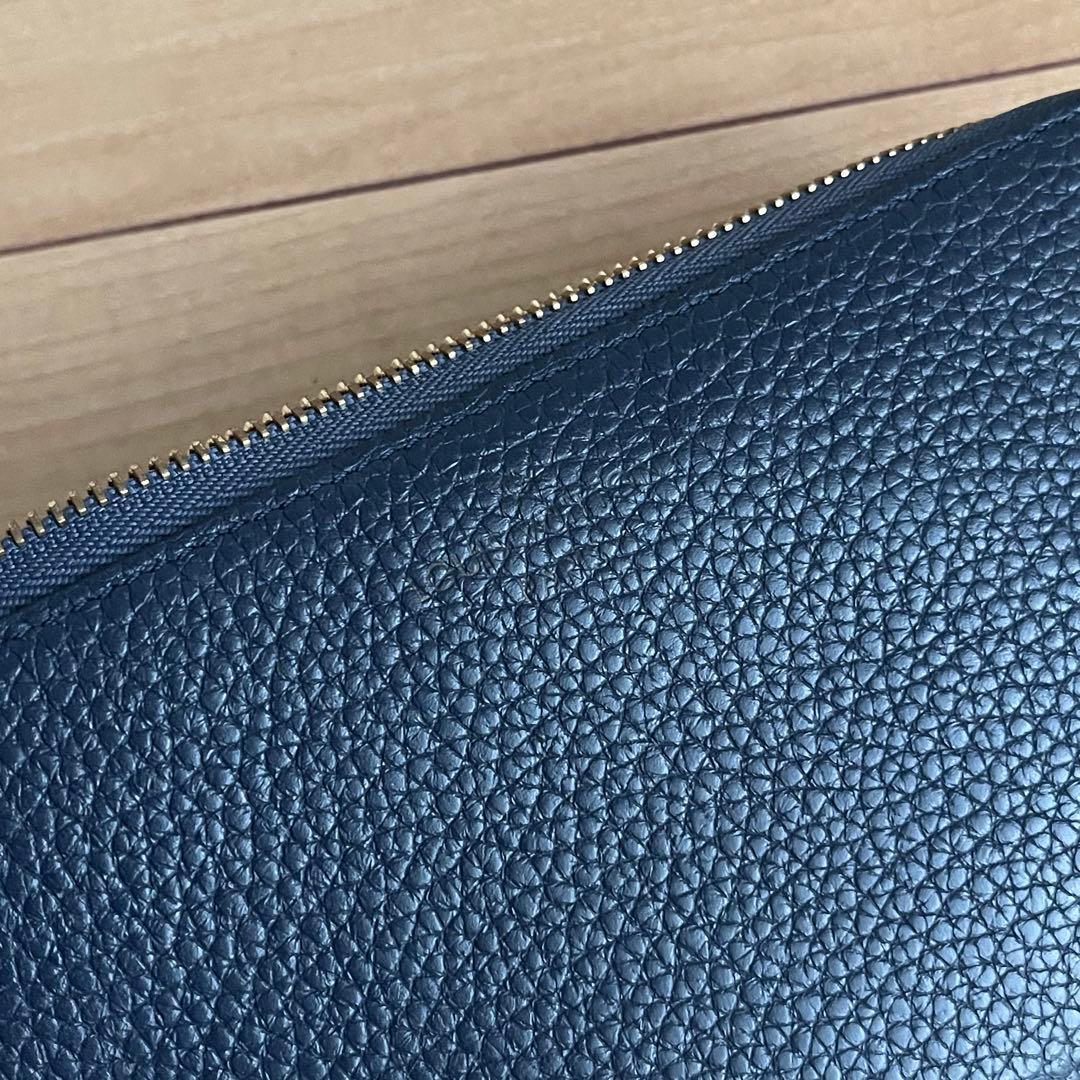 LOUISVUITTON ルイヴィトン 長財布 ブルー 青色 レザー ロゴ