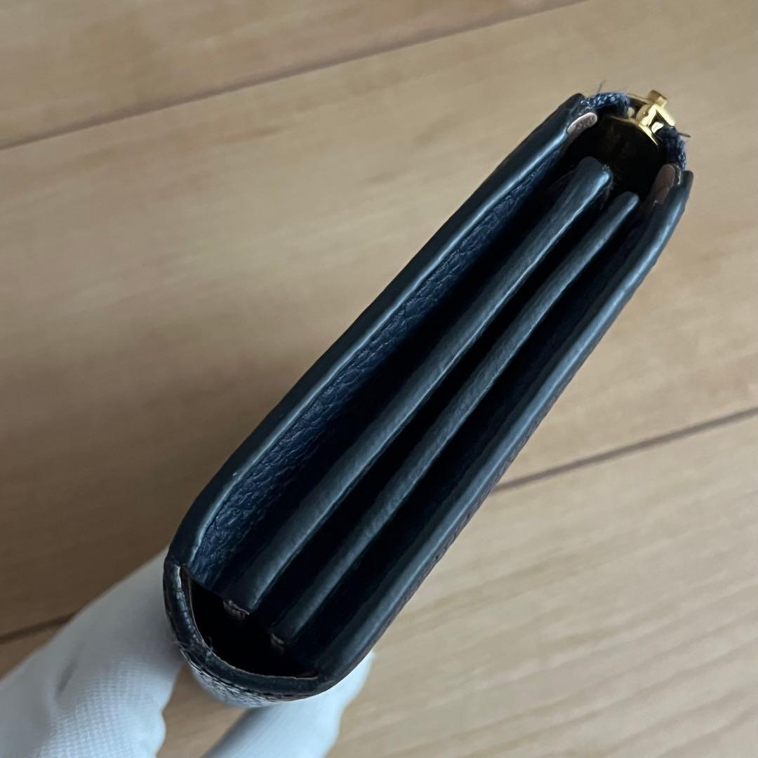 LOUISVUITTON ルイヴィトン 長財布 ブルー 青色 レザー ロゴ