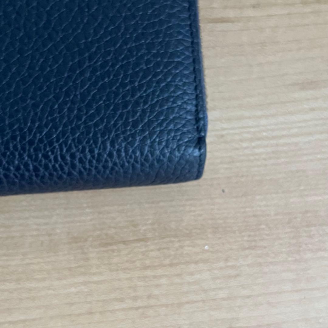 LOUISVUITTON ルイヴィトン 長財布 ブルー 青色 レザー ロゴ